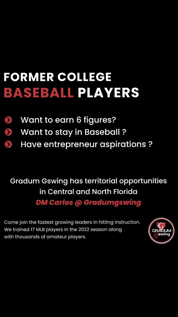 GradumGswing's tweet photo. Come join the team that can help you reach financial success. #gswing
Current Locations:
• Houston, TX
• South Miami, FL
• Deerfield Beach, FL
• Jupiter, FL
• Fort Myers, FL https://t.co/OXVyLKY8cD