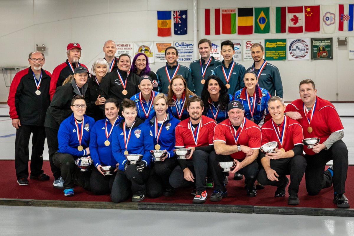 usacurl's tweet photo. Team Segovia and Team Myers take home Gold at The 2022 Arena National Championships ❗️🥇
It was a hard-fought battle through the finals for Team Walsh and Tolvstad who walk away with their respected Silver medals 🥈
Teams Malerich and Feldman finish the event with Bronze 🥉 https://t.co/oWSXYSsidR
