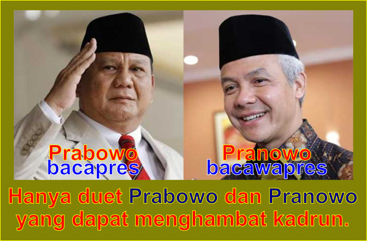 Indonesia gawat darurat kadrun. Bahaya mengancam. Hanya Prabowo + Pranowo yang bisa diharapkan untuk mengatasi kadrun. RT keras bila pro NKRI.