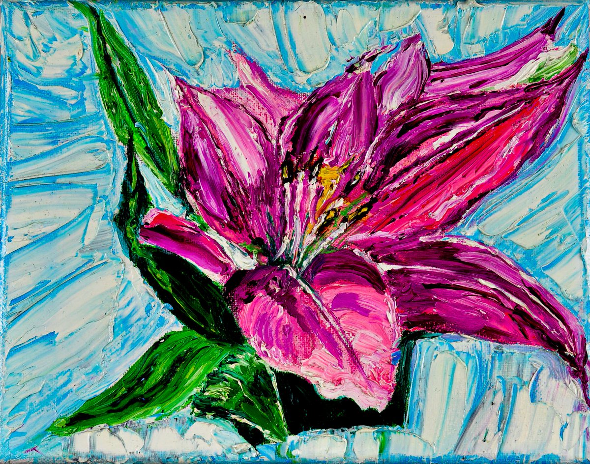 timcomptonart's tweet photo. Good evening!! "Flower and Knife" A palette knife oil painting of a single flower. A small painting 9"by9" painting
#flower #oilpainting #paletteknife #compton #nature #art #purple #timcomptonart
https://t.co/VjbtOnBULT https://t.co/FErWLCEZ03