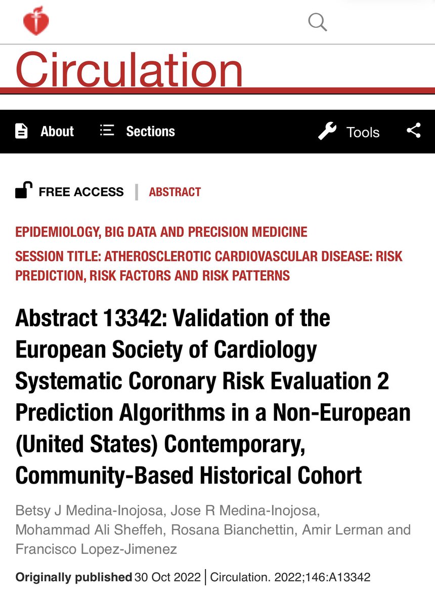 Validation of the ESC SCORE-2 and SCORE2-OP prediction algorithms in a contemporary community base historical cohort #AHA22 🫀