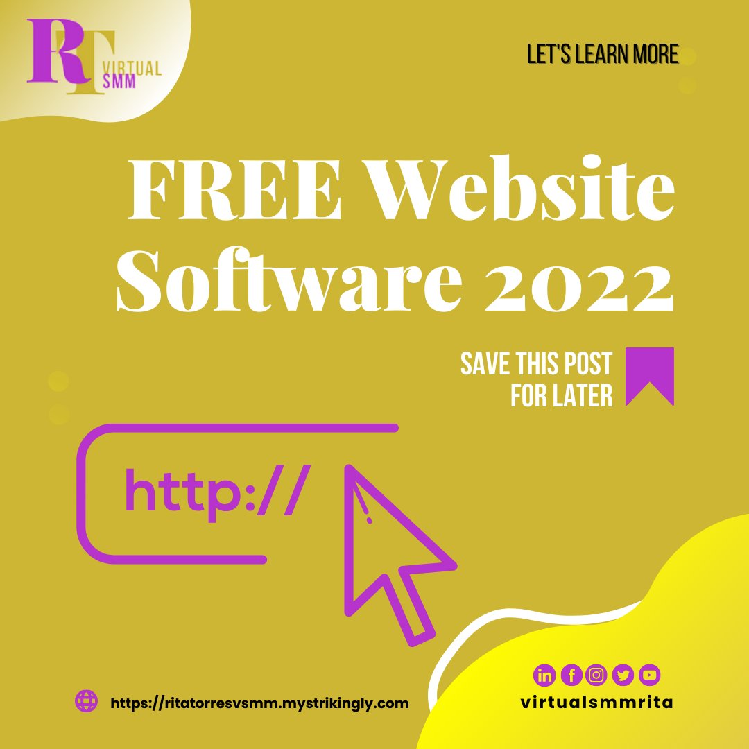 virtualsmmrita's tweet photo. 💻You can still make your own website without breaking the bank. 
📚List of Free Website Software: https://t.co/IEOWYdyrTq
☝️Do not know how to start?📲 Let us help you with that by sending a message on our socials: https://t.co/ZajqS6aQdf
#rtvsmm #smm #marketrita #freewebsite https://t.co/p9ve1SV65G