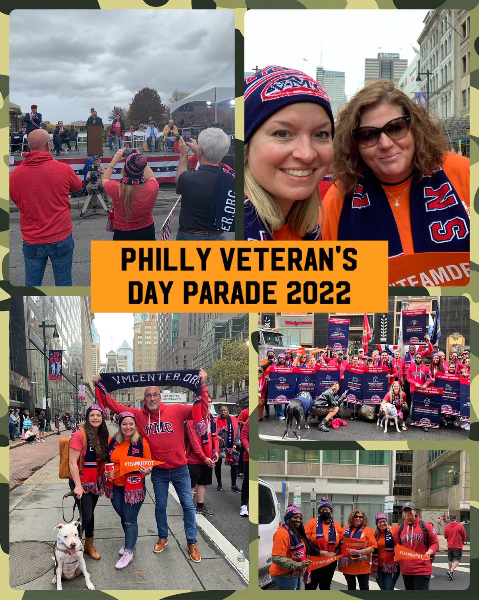 #BuildingStrongRelationships #GivingBack Honored to march with one of our long standing non-profit partners,<a href="/VM_Center/">VMC</a>, in today's🇺🇸2022 Philadelphia Veteran's Day Parade🇺🇸 What an awesome way to kick off a week of saying thank you to all those who served!