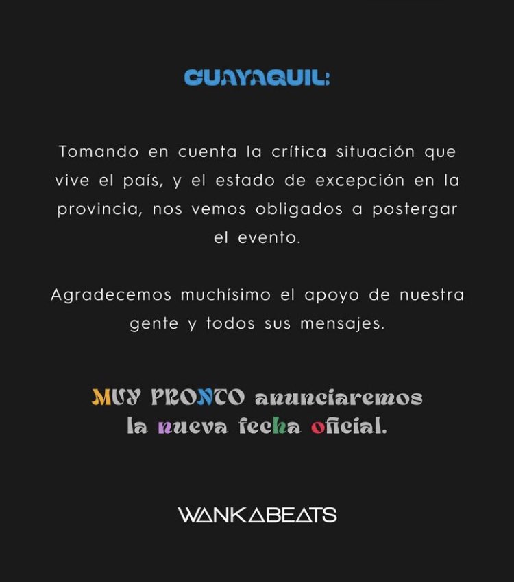 Postergado Wankabeats.