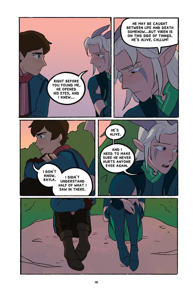 TheXadian's tweet photo. I just wish they hadn't reduced all that great work to just an obsession with revenge. #Rayla also wanted to know what happened to her parents and was already believed #Viren was alive from the end of #ThroughTheMoon, the writers should take canon more seriously. (2/3) https://t.co/qXzkS2uS2l