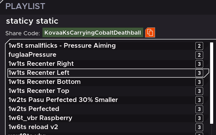 robbfps's tweet image. DO YOU SUCK ASS AT STATIC?? ARE YOU HAVING TROUBLE STAYING CONSISTENT IN PRACTICE??? DO YOU WANT BETTER FLICKS??? check out this @KovaaKs routine, 34 minutes of solid static training scenarios.
KovaaKsCarryingCobaltDeathball