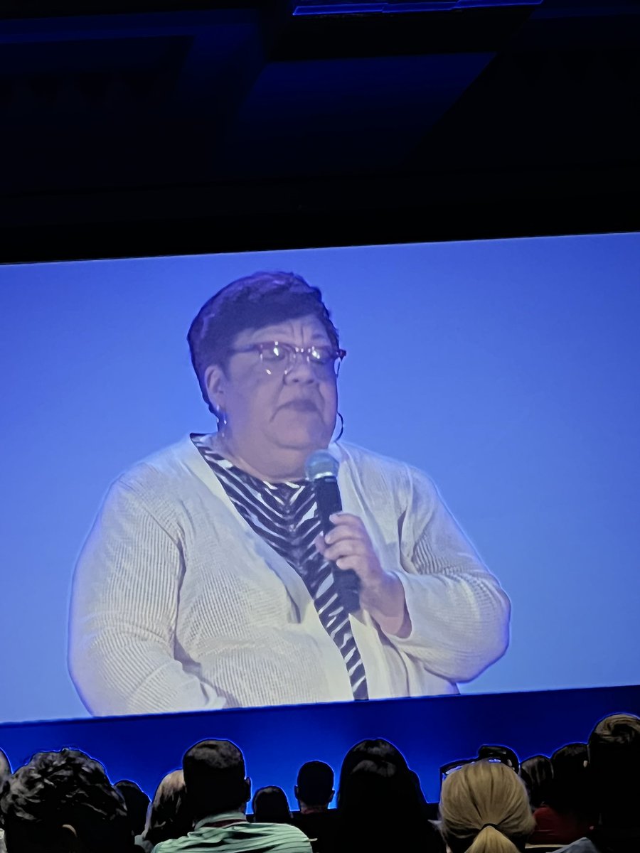 vincehan's tweet image. Couple of my friends on the big stage as part of the keynote panel on the Future of Work! #learning22