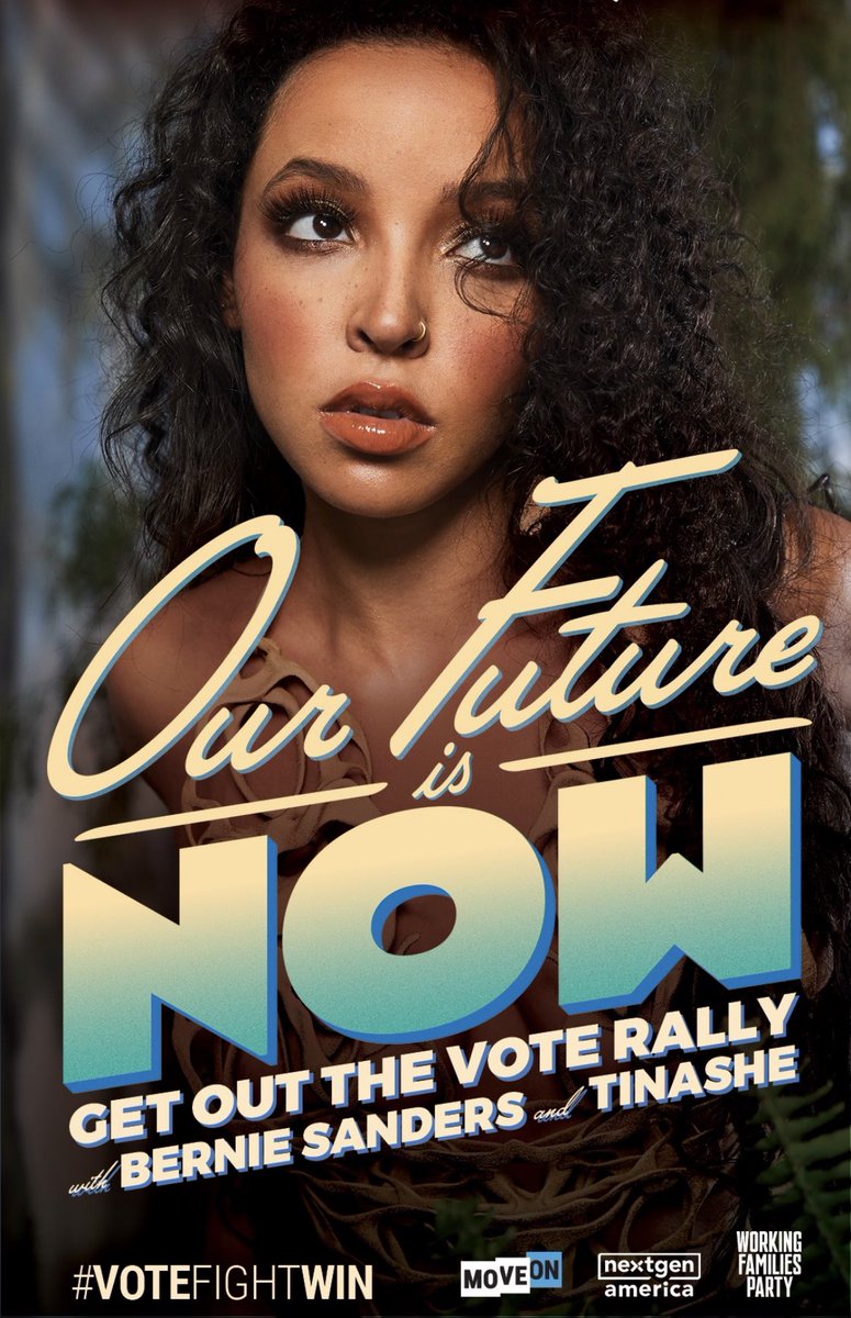 supnashex's tweet photo. @NextGenAmerica @Tinashe @MoveOn #VoteFightWin https://t.co/rF00CDdiNJ