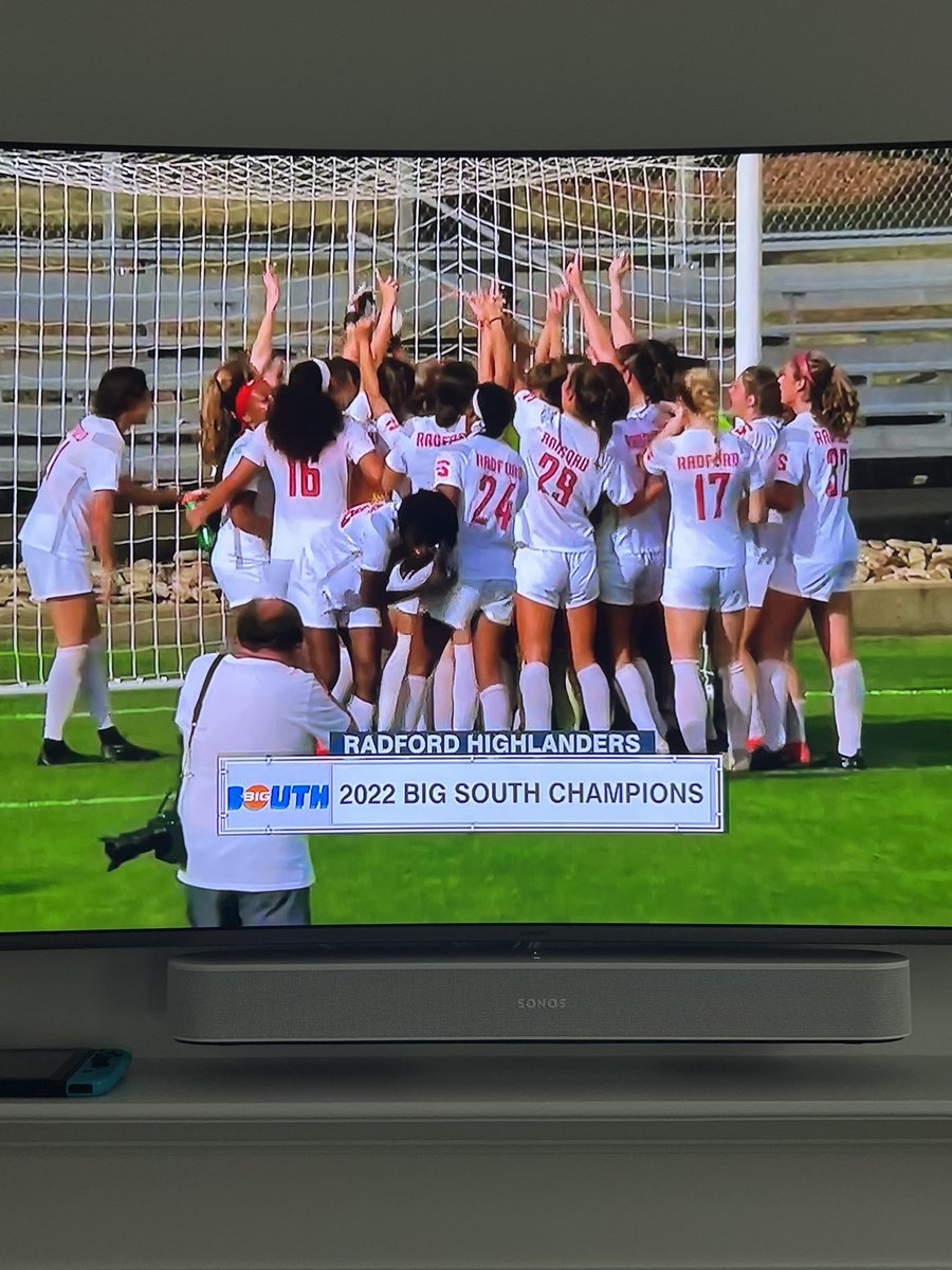 Jane_Everett13's tweet image. It’s a dynasty baby!! So fun to watch this team, I miss it so much! So well deserved @RadfordWSOC CHAMPIONS!!