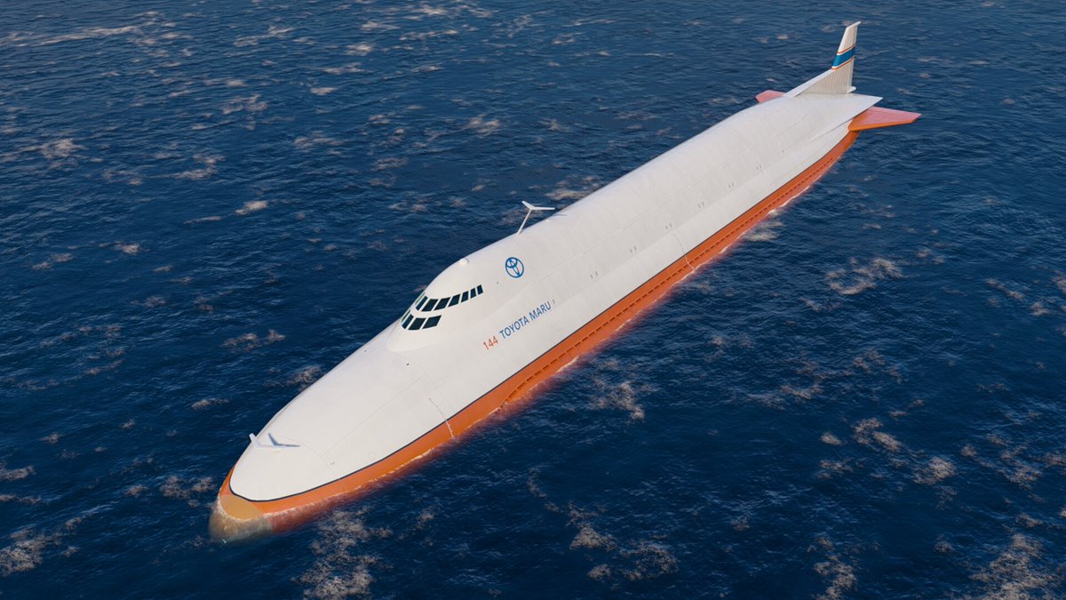 ToughSF on Twitter "Cargo submarine! This gigantic vessel based on a