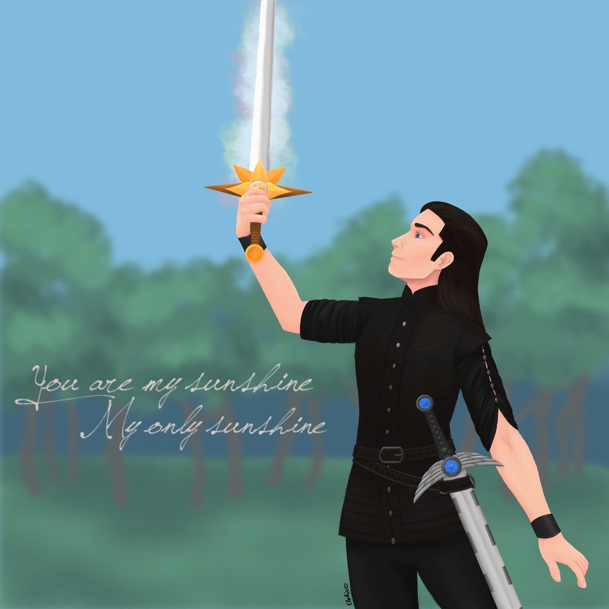 rnreevesfb's tweet photo. Meant to redraw the whole series, but I don’t know when/if it’ll happen. So here’s the first panel of my redrawn “Sunshine” series, featuring my two favorite characters: Keras and Dawn. https://t.co/VgIzRAA81T