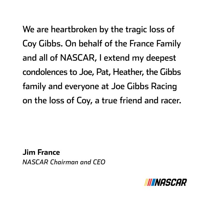 Coy Gibbs, Co-Owner Of Joe Gibbs Racing, Has Died At 49