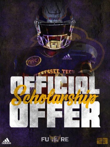 Blessed and Honored to receive a D1 scholarship offer from Tennessee Tech University <a href="/WideOutWhisperr/">Coach DonteEllington</a> <a href="/tlbutler5/">CoachTB.CSM Football</a> <a href="/coachTcsm/">Tim Tulloch Sr.</a> <a href="/TrainDeliberat/">Deliberate Training</a> <a href="/CoachDovey/">Mike Dovenberg</a> #ttgog #number1