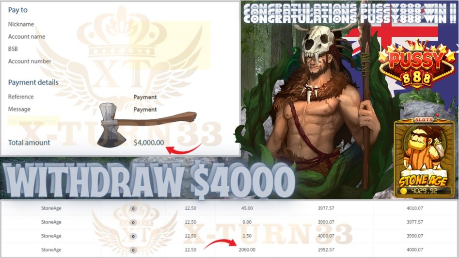 Xturn33's tweet photo. 🎮Product : PUSSY888 
🎰Game Tips : STONE AGE
💵Withdraw :  AUD 4000

► Player Deposit AUD 100**.50*
► Player Make Withdraw AUD 4000

Lowest Offers In Market  
Low Bonus Low Risk High Return

Find Us On
WhatsApp - https://t.co/RgcVfosHtn
Telegram - https://t.co/mP2tVlaUoN https://t.co/ng8J3Yp7P4