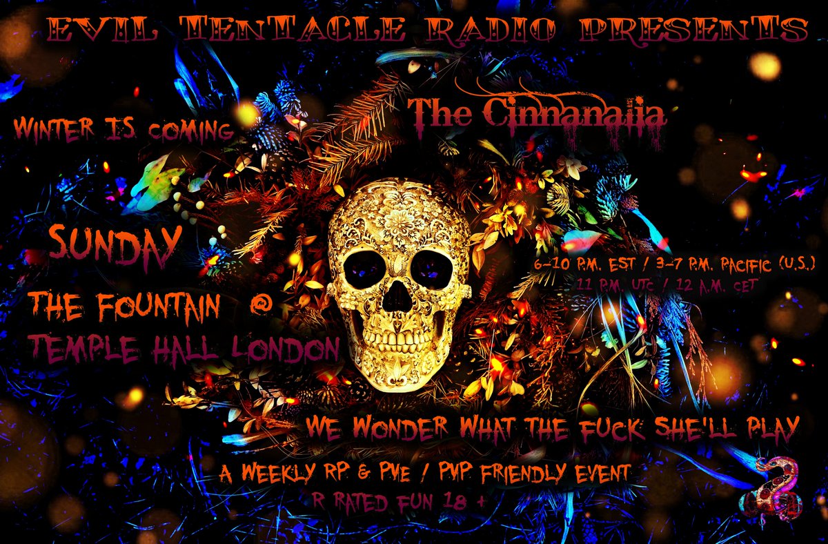 AlysandebB's tweet photo. Woot  it's Sunday  That means it time for another Cinnanalia.. We're gonna party at the Fountain in front of Temple Hall tonight !
Meet Up on Cinnamon -Girl in about 2.5 hours https://t.co/QDbXXHwTBk