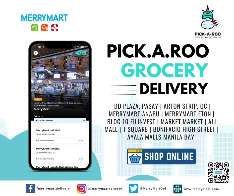 MerryMartDel's tweet photo. Enjoy hassle-free shopping for your household essentials from #MerryMart. #PickARoo is ready to take your orders anytime! Check out our participating branch near you! Merry Shopping! https://t.co/ITjE388UIJ