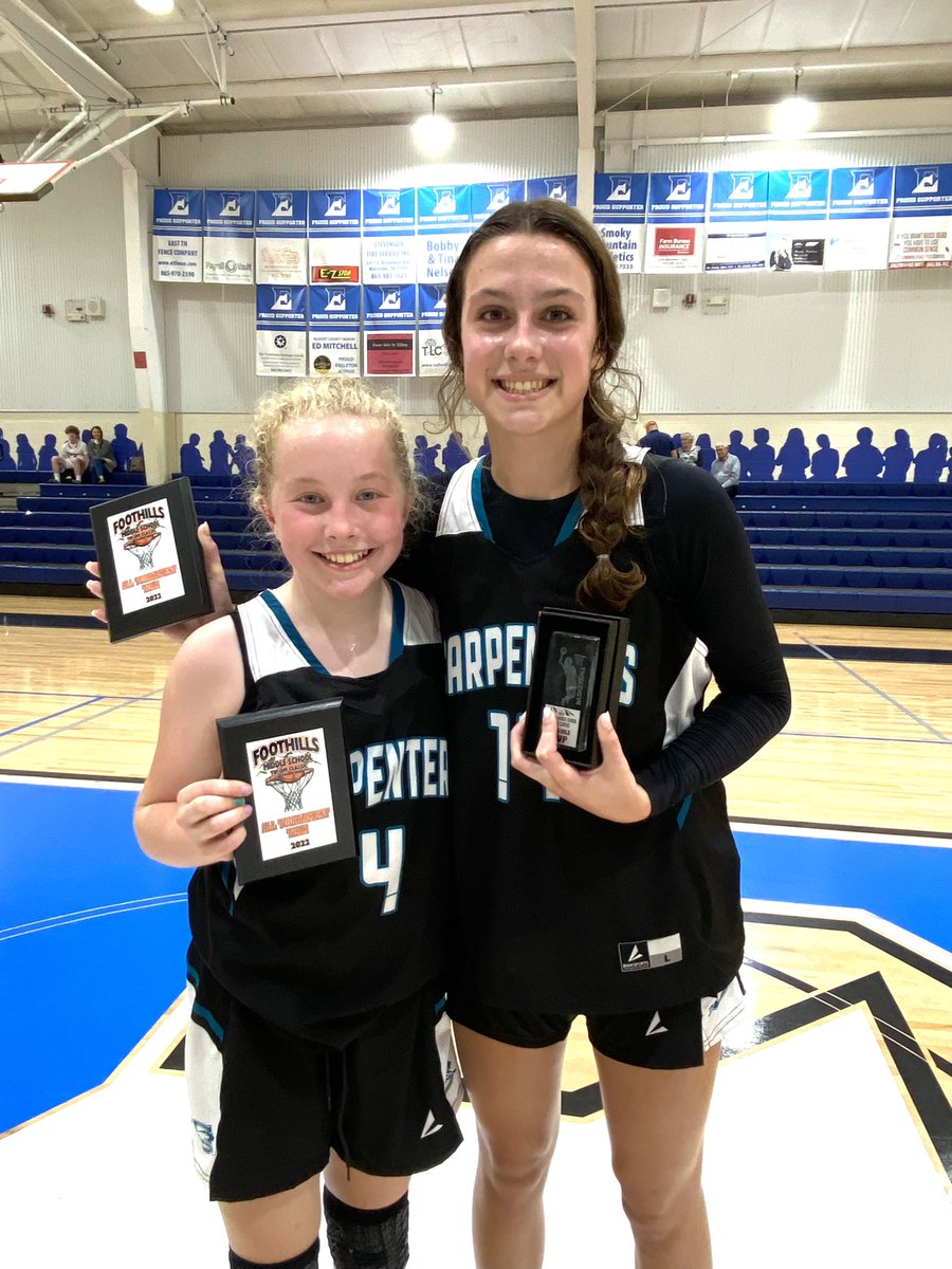 CMSLadyCougars's tweet photo. A special congratulations to Brooke Perry for being named All Tournament and to Ally Everett for being named All Tournament and MVP! 🎊🎉 https://t.co/lz1KIPBwfb