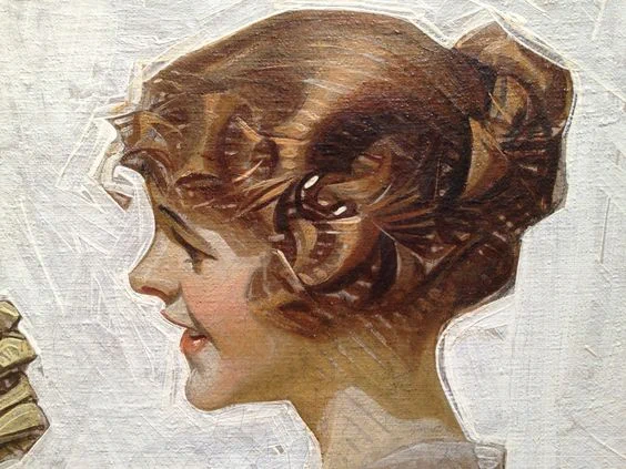 curls by joseph christian leyendecker 