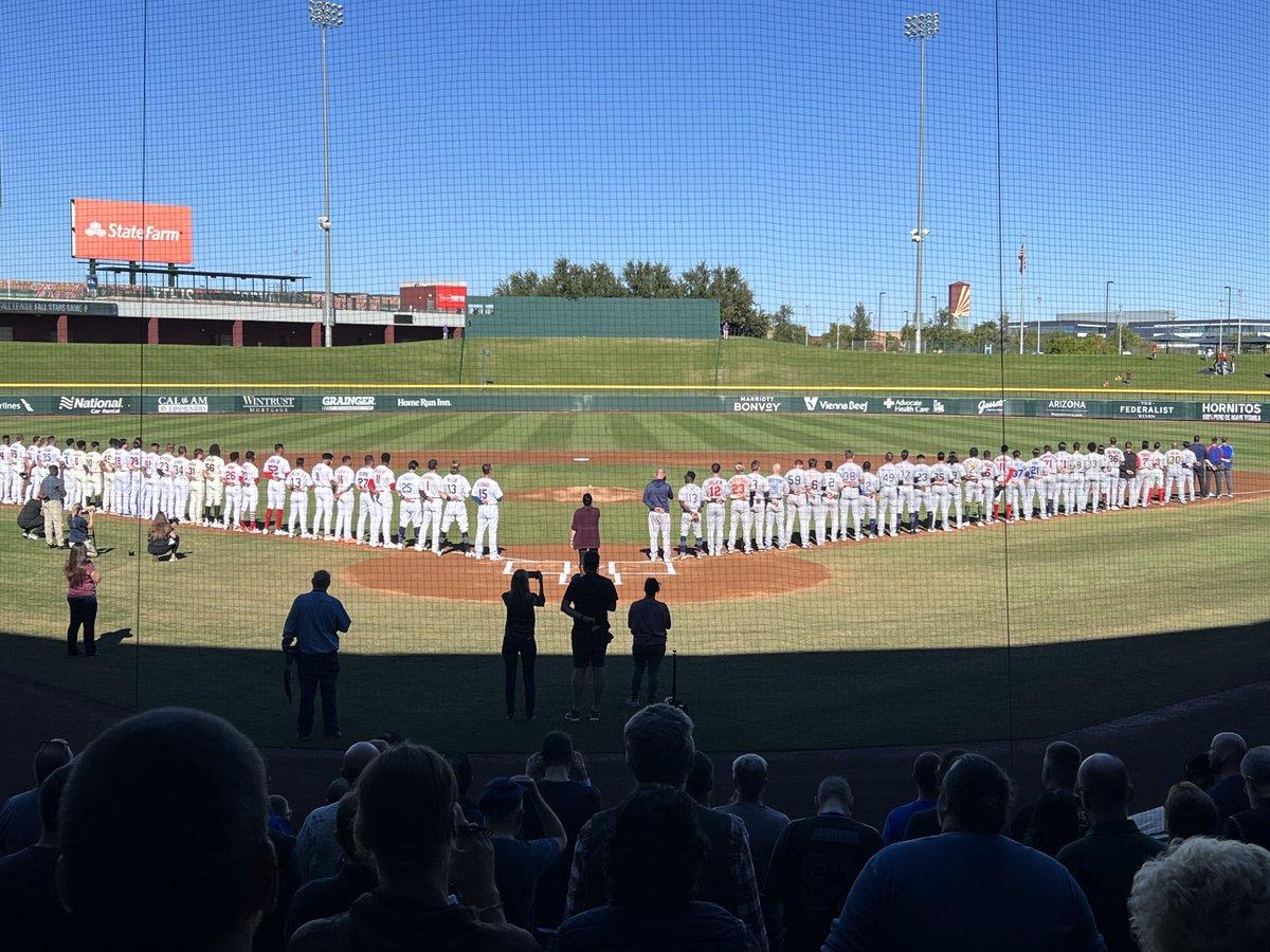 GeoffPontesBA's tweet photo. Ready to go here at Sloan Park in Mesa for the 2022 Arizona Fall Stars Game. #FallStars22 https://t.co/JXIXDIDFBc