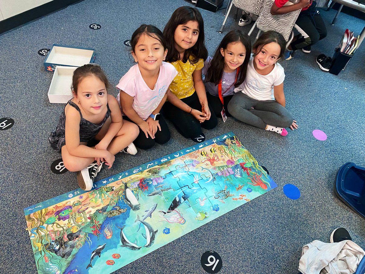 WSEfirsties's tweet photo. Huge shoutout to @WSE_PTO! Our firsties are loving all these brand new puzzles during Stallion Academy. Puzzles are great at helping our firsties learn team work, problem solving and cooperation. We 💙💛 our PTO! https://t.co/iae2BiBRrp
