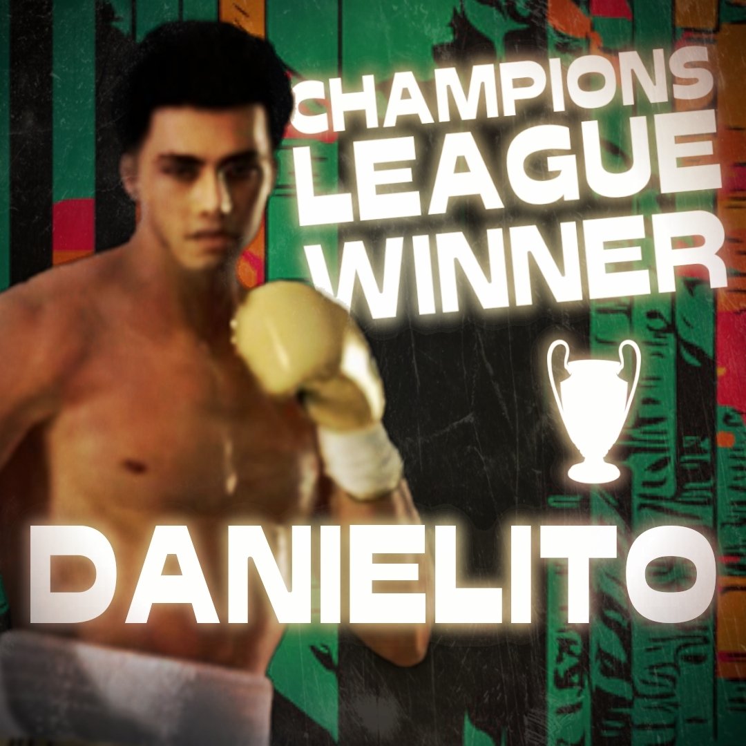 PremBoxing's tweet photo. THE SEASON 4 CHAMPIONS LEAGUE WINNER 🔥

In an action packed 15 round final, @Danielito337 defeats @Feetologyy via 11th round knockout! A wonderful performance not only hands Dan his 2nd ever trophy but the biggest one out there 🏆

Congratulations 👏 https://t.co/4BoZLf4Y1m