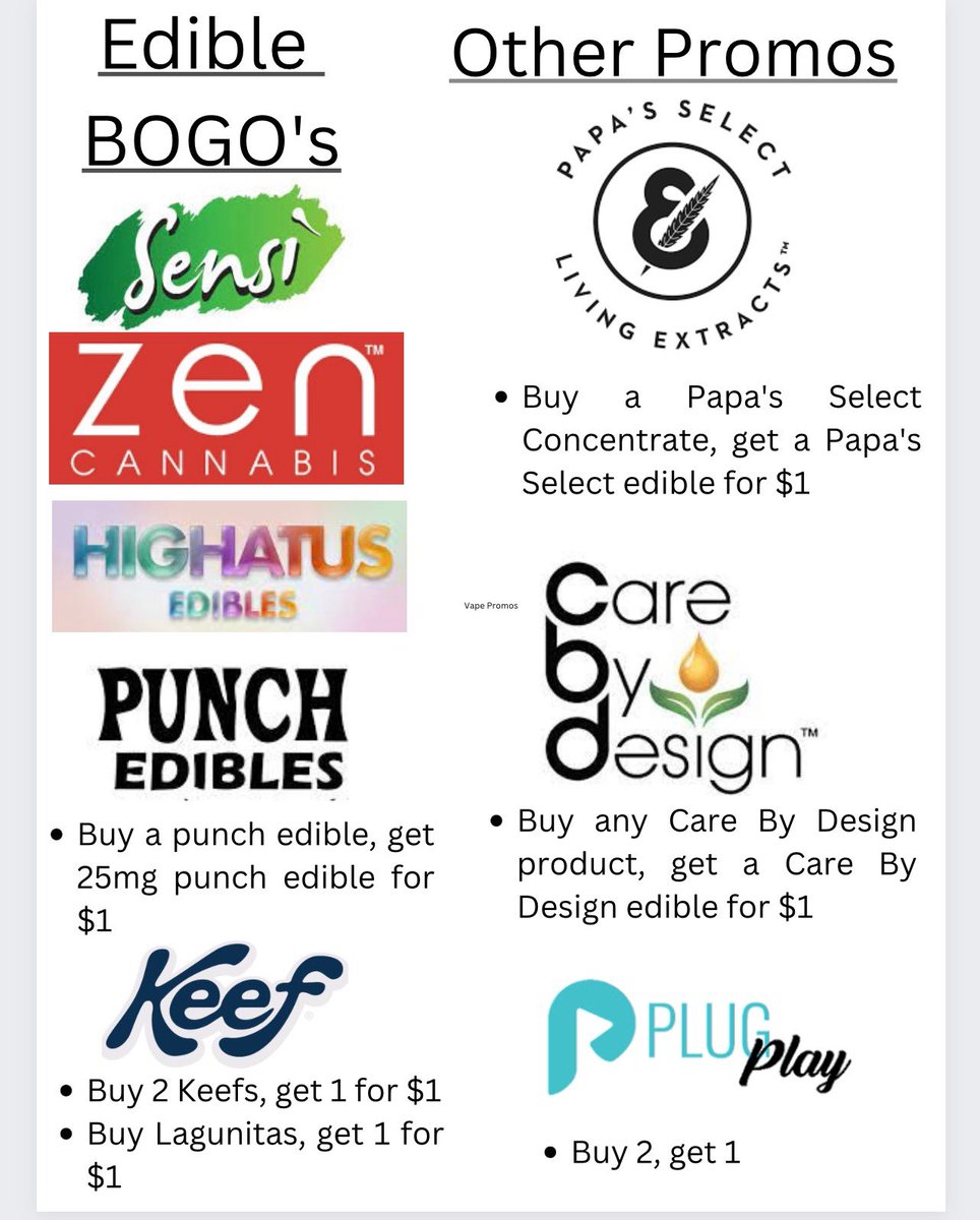 Flower not your thing? We’ve got plenty of edible bogos to keep you stocked up and medicated