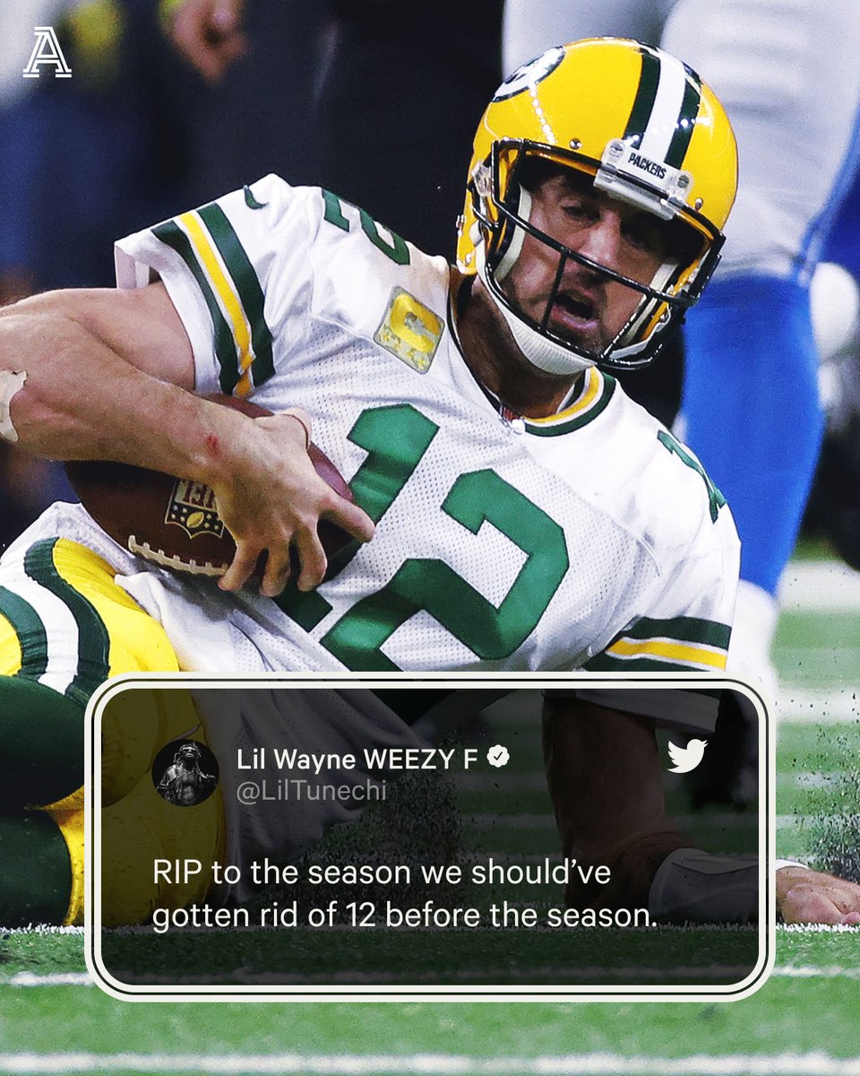 the-athletic-on-twitter-lil-wayne-is-not-happy-with-his-packers-and