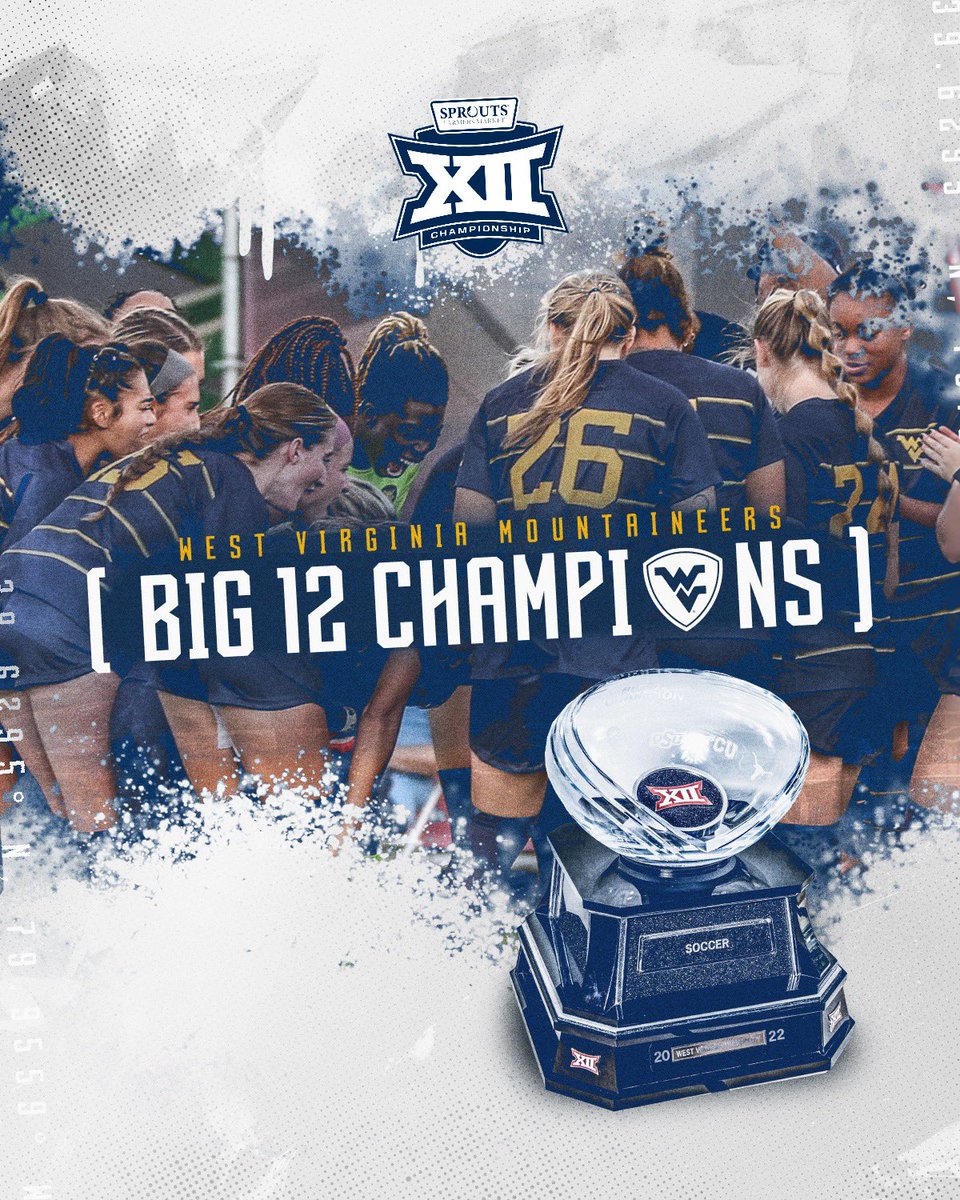 BIG 12 CHAMPIONS!!!!! 🏆🏆🏆🏆🏆

#HailWV | #Big12SOC
