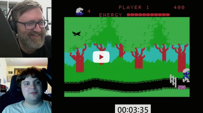 videogamenewsroomtimemachine (@videogamenewsr2) on Twitter photo Our patrons can now watch:
7 Minutes in Heaven - Smurfs Rescue from Gargamel's Castle - Colecovision - October 1982
Will <a href="/GameResearch_E/">Ethan Johnson (Play History)</a> be able to rescue the Peyo's fantasy gnomes before they become gold coins/food?
patreon.com/posts/7-minute⦠Our patrons can now watch:
7 Minutes in Heaven - Smurfs Rescue from Gargamel's Castle - Colecovision - October 1982
Will <a href="/GameResearch_E/">Ethan Johnson (Play History)</a> be able to rescue the Peyo's fantasy gnomes before they become gold coins/food?
patreon.com/posts/7-minuteā¦