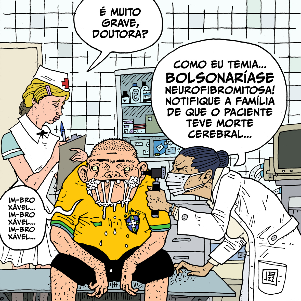 Por <a href="/BacellarArte/">João Bacellar</a>

E essa aqui é a visão que a médica teve através do otoscópio: 👁💩

#imbroxavel #acabolsonaro