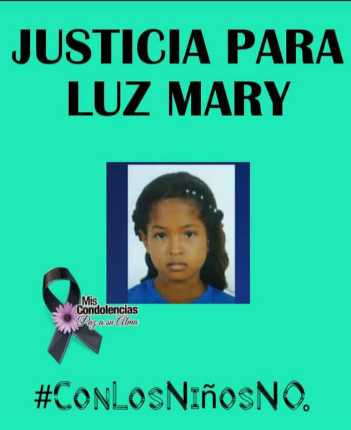 Otra niña muerta y violada... QEPD. Señores padres y representantes, atención llevar y traer a sus niños. No perderlos de vista. Basta de crímenes atroces esto no se había visto en Venezuela. Cacería al depredador del Zulia y castigo ejemplar