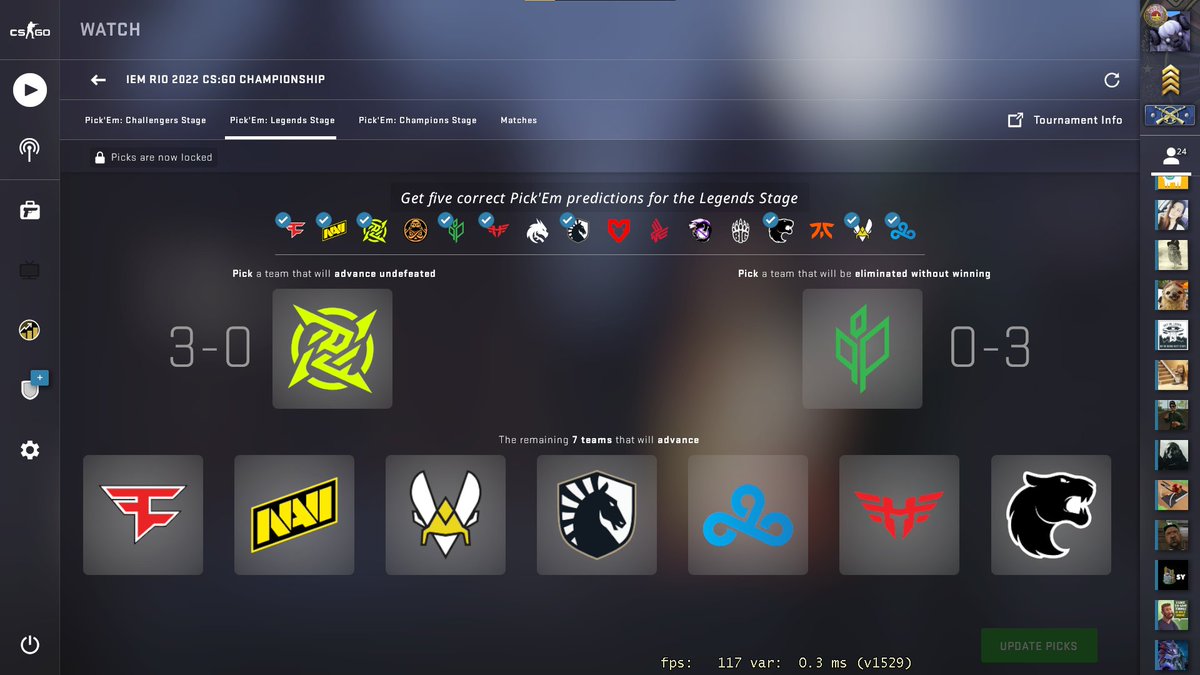 Yesmate_uk's tweet photo. @ESLCS At this point I just want BNE in the Champions stage, fuck my pickems https://t.co/9Fzo50PxH0