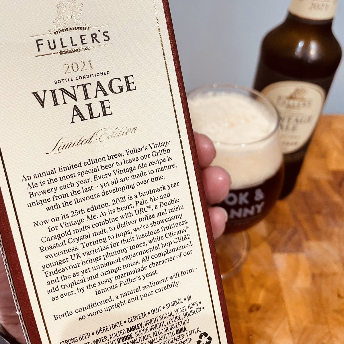GammonBaron's tweet photo. @BeerOClockShow @FullersBrewery 2021 #BlameSteve #CellarSunday https://t.co/2iOwIlmyxu
