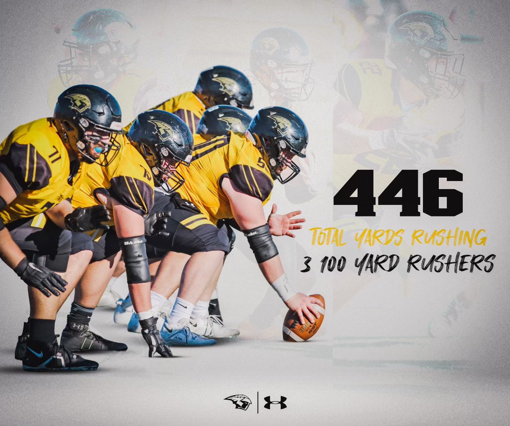 446 yards rushing ☑️

3 rushers over 100 yards ☑️

Great team win ☑️

🟨⬛️ 12

#GoldStandard