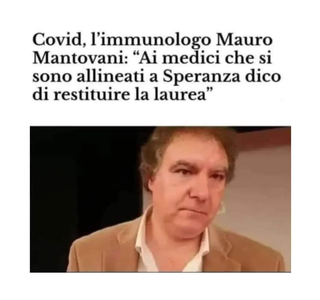 @chetempochefa @RobertoBurioni A Bubù dovrebbe essere ritirata la laurea in medicina