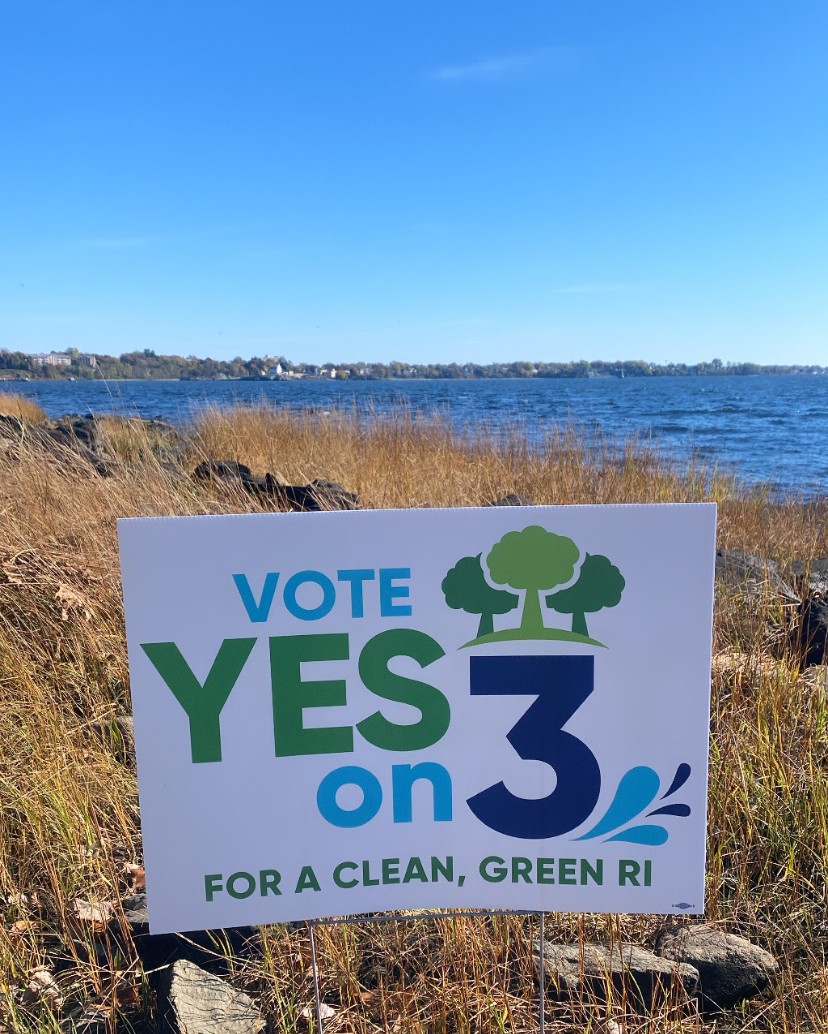 On November 8, Rhode Island voters will have the opportunity to join Save The Bay, The Nature Conservancy, Audubon Society of Rhode Island, and other advocates in voting YES on Question 3 on the ballot.  yeson3ri.org