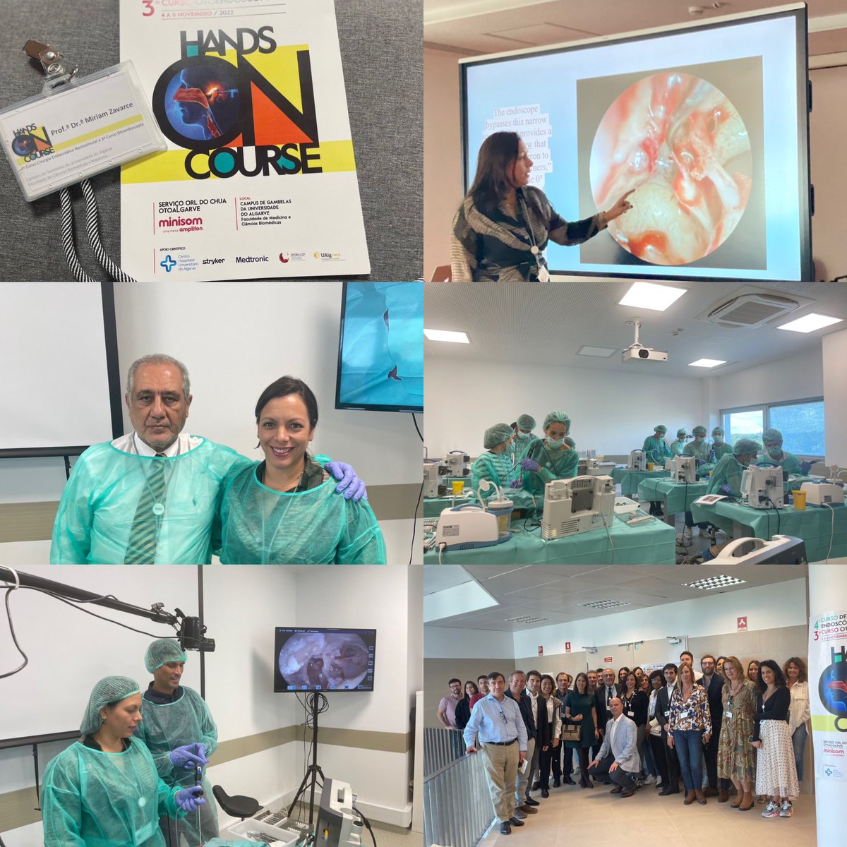 HamdanMiriam's tweet photo. Thank you so much m for the invitation as professor to  the 3rd  EES course to give  ear endoscopy surgery lessons and teach all dissection part   Is always a pleasure to go to Algarve and share pall knowledge with great experts #algarve #universidade #faro #ees #Earendoscopy https://t.co/a0UnOrDyv1