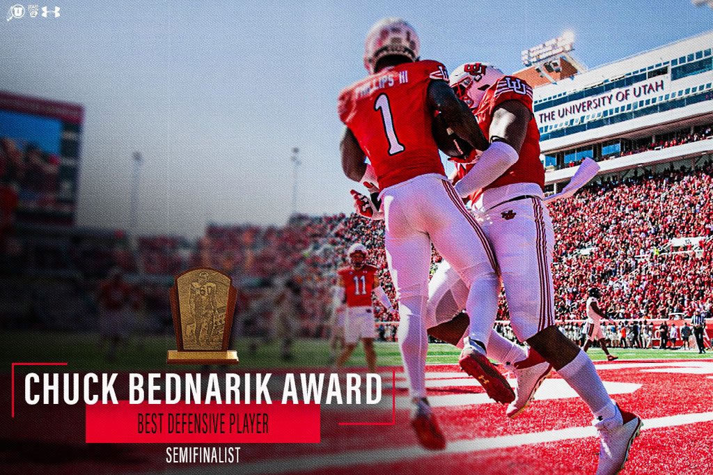 🏅’22 #BednarikAward Semifinalist 

(@Utah_Football)
#voteCP #clarkphillipsiii