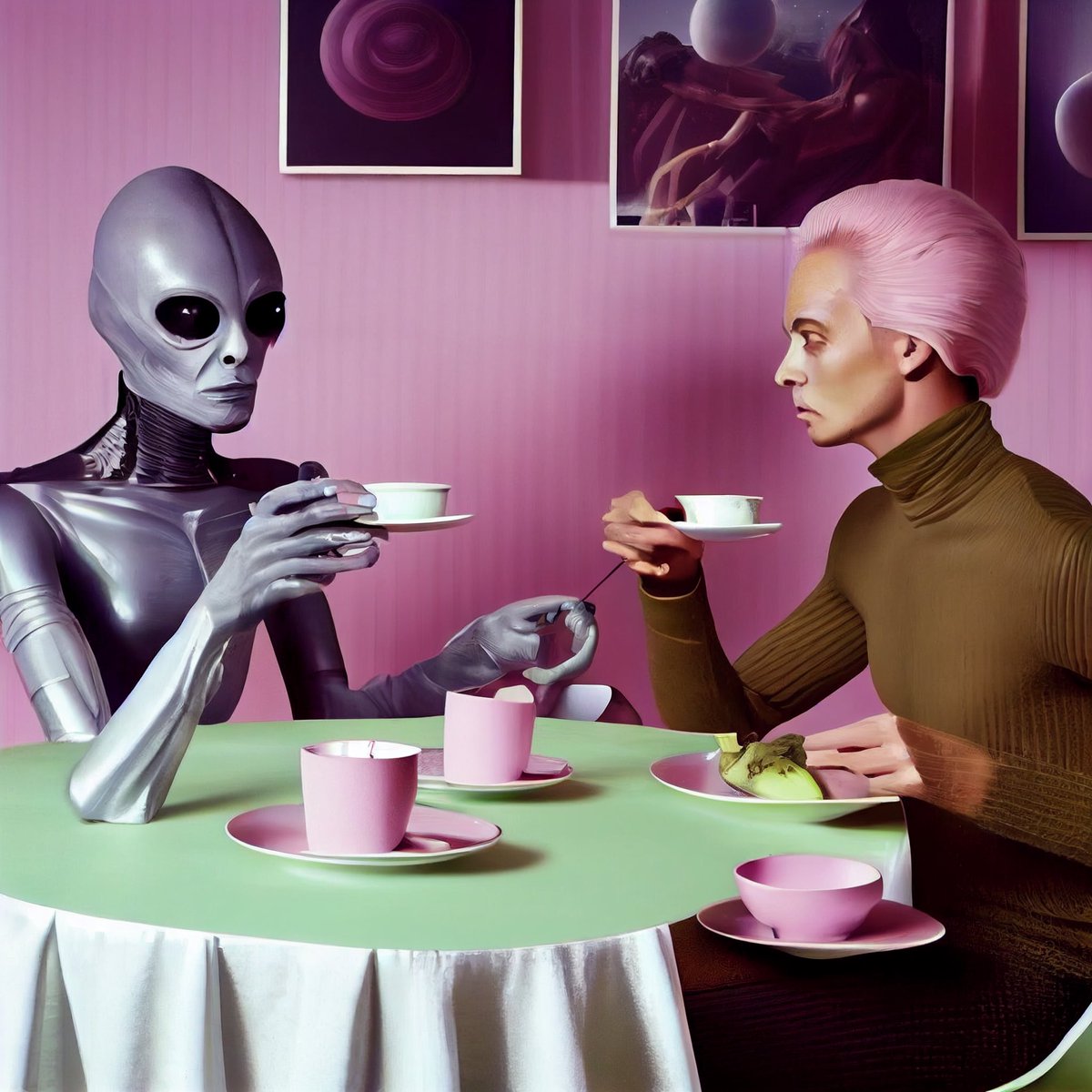 Tea time, once more.

#midjourney