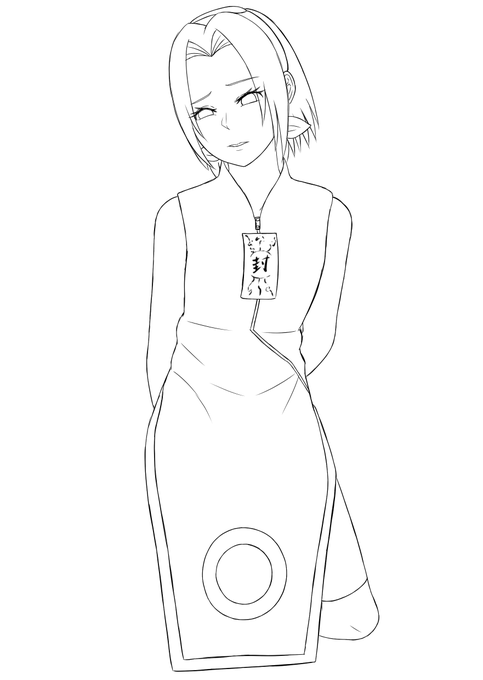 胸に直接封印札を貼られ、意識を封印される。 