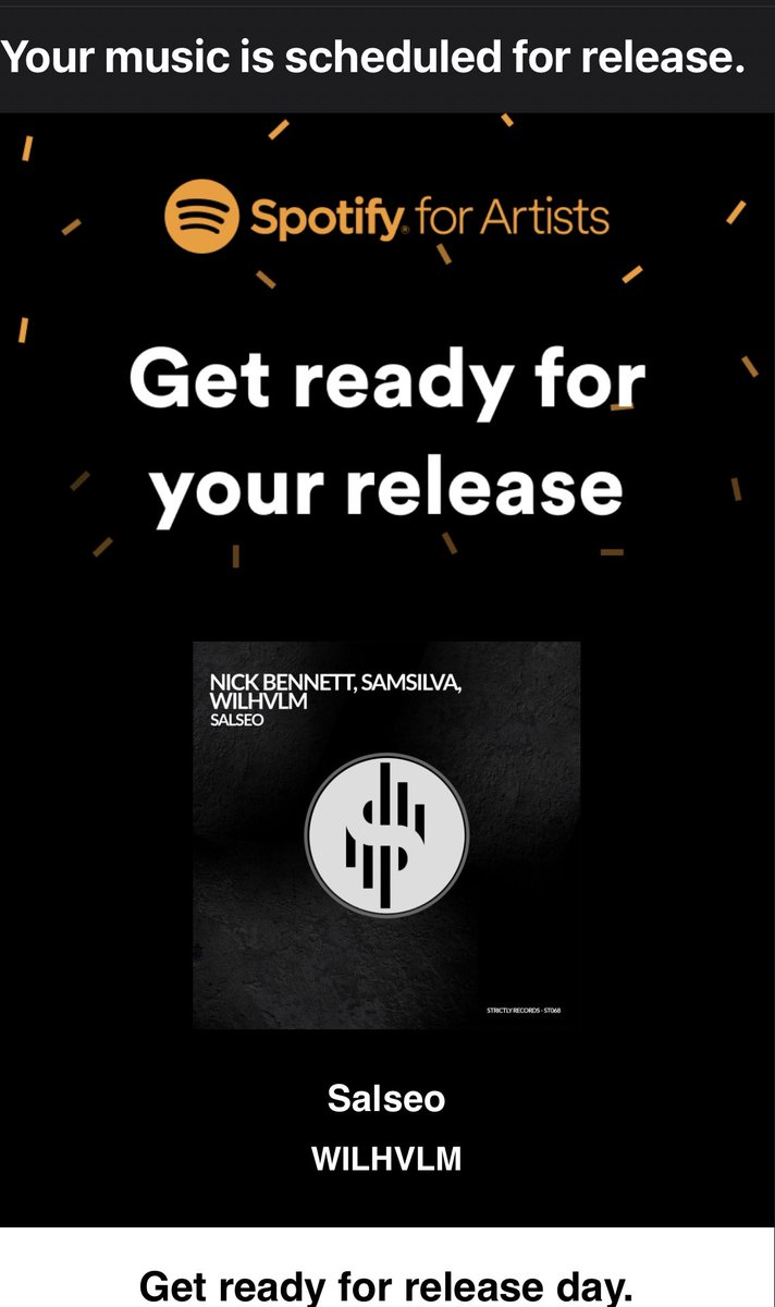wilhvlm's tweet photo. New track about to drop via @RecordsStrictly with #NickBennett &amp; #SamSilva. Available through @beatport, @Spotify, @AppleMusic and others.   #wilhvlm #strictlyRecords #techhouse #music https://t.co/3KHw7RM9dG