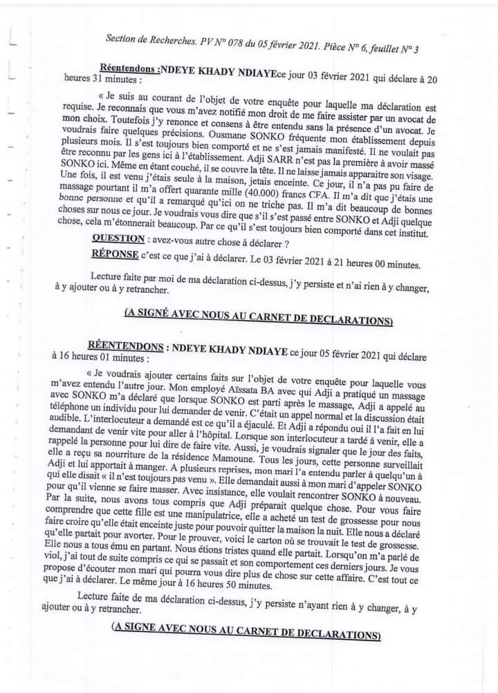 #FreeSenegal Vos mensonges sur l'affaire Adji Sarr vont bientôt finir. Et le peuple sénégalais s'est fait une opinion claire du rôle de chacun des comploteurs y compris votre chef Mackyabel à travers le rapport interne de la gendarmerie.