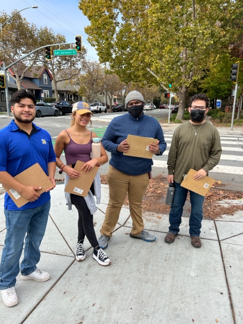 SJSUvotes's tweet image. SJSU Votes canvassed in the neighborhoods south of the university on Saturday. Today, we&apos;re headed to the Horace Mann and Julian St. James neighborhoods. #sjsuvotes #VoteReady #CampusTakeover @SLSVCoalition @SJSU