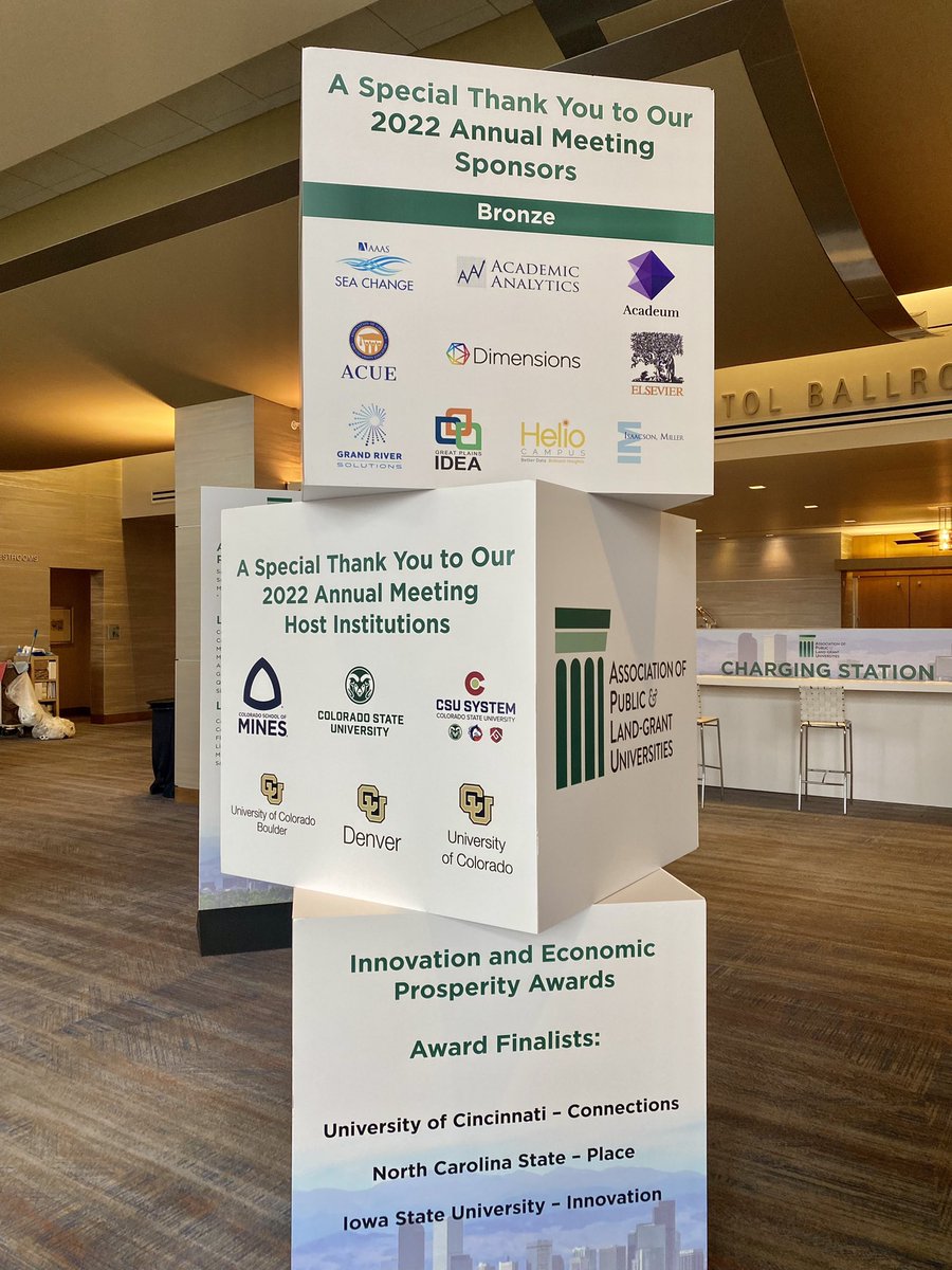 A pleasure to be a sponsor of #APLU2022! Engaging sessions on timely topics in #highered. @ACUE_HQ <a href="/APLU_News/">APLU</a>