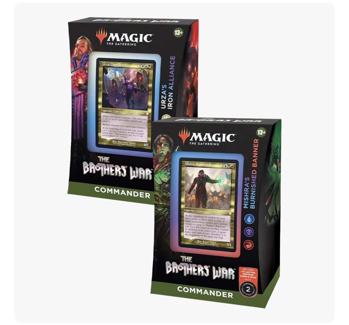 Time for a Pre-holiday GIVEAWAY! 
Which Commander will you choose? 

To enter: 
• Like this post
• RT 🦄
• Follow me! 

BONUS ENTRY: Follow my <a href="/Whatnot/">Whatnot</a> account brittvny_mtg 

GOODLUCK 🍀
Winner Chosen 11/14

#MagicTheGathering #Giveaway #thebrotherswar