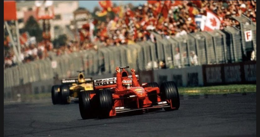 shezmed's tweet photo. Ok, so we’re starting 1999. Australian GP. Some initial observations. The good and the not so good… #F1 #F199 https://t.co/0matUNSA22