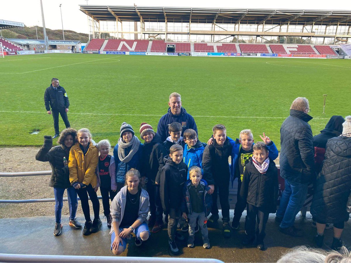 So good to see students from <a href="/PE_IrchesterPri/">PE @ Irchester Primary School</a> <a href="/Lab_13Irchester/">Irchester Community Primary School</a> attend the match today at Sixfields! Supporting the <a href="/NTFCWomen/">Northampton Town Women</a> in their victory over Lincoln City! Hope to see more of this as the season progresses!!!