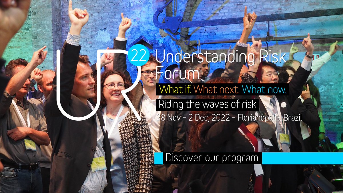 Are you ready to join a #dynamic #creative #innovative community of experts &amp; practitioners working to prevent #disasters and build #resilience?  

Join us at #UR22 Global Forum in Florianopolis 🇧🇷 +online 

📅 28 Nov–2 Dec

Register today 👉wrld.bg/rcff50JT7iX