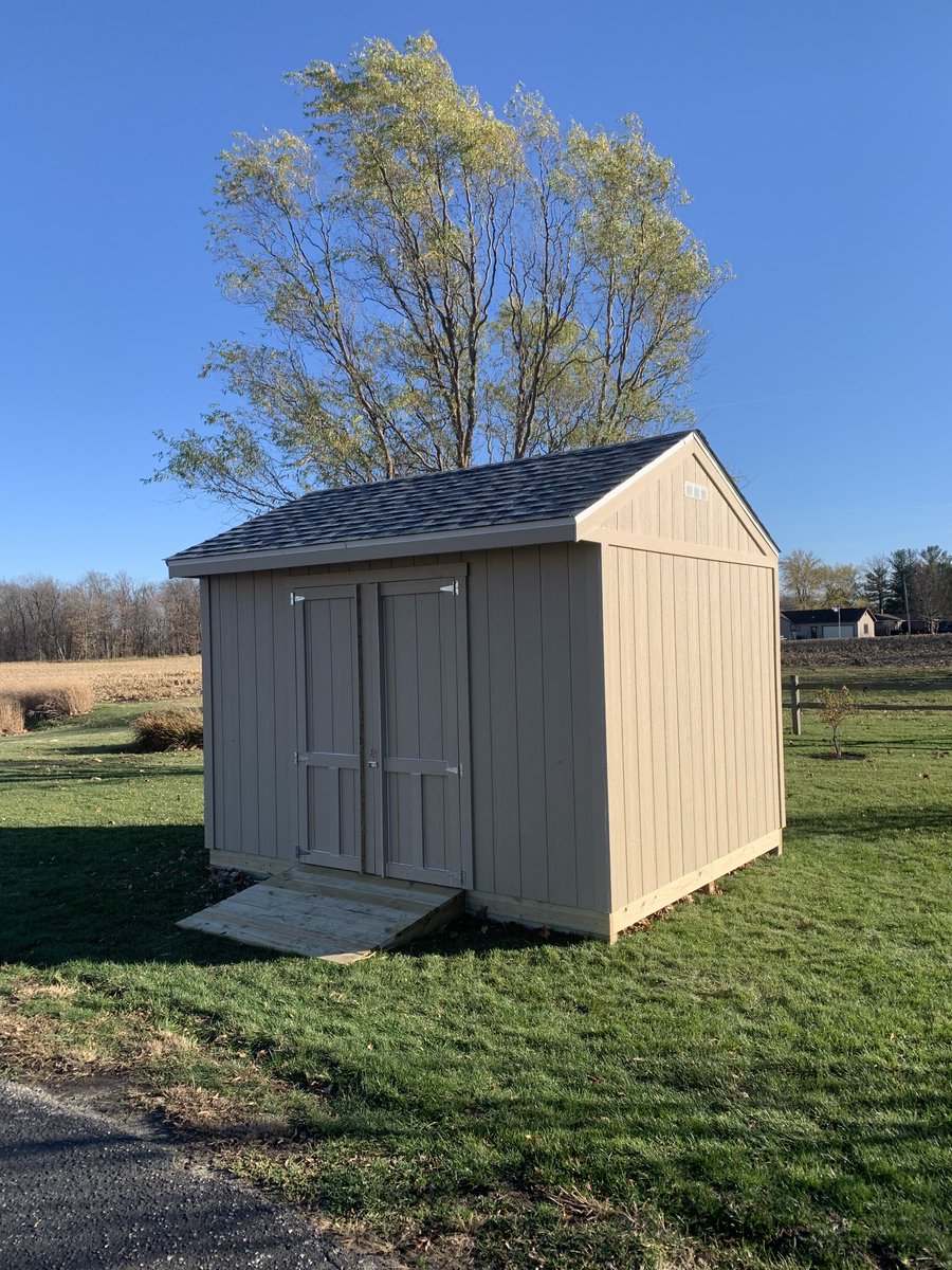 kpricer's tweet photo. Sunday Funday! Built #89 
10ftx12ft mini barn for Mulberry Public Library. Thank to ⁦@footballdad78⁩ it took 11 hrs pre-fab to built complete on site. 
On to the next project
#AlwaysHustlin https://t.co/Mvxe0x8Jws