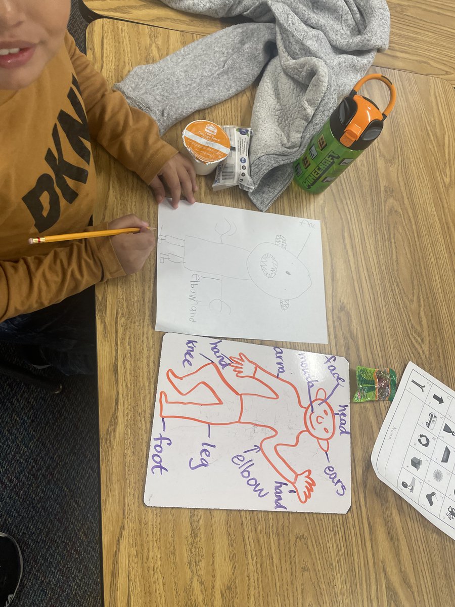RachelGunaward1's tweet photo. Our #MultilingualLearners have been learning the alphabet in English as well as #vocabulary for parts of the body! ¡Nuestros alumnos #multilingües han estado aprendiendo el alfabeto en inglés, así como el #vocabulario de las partes del cuerpo! @APS_ESOL @RandolphIBStars #MLL https://t.co/FoQyMO6Yeo